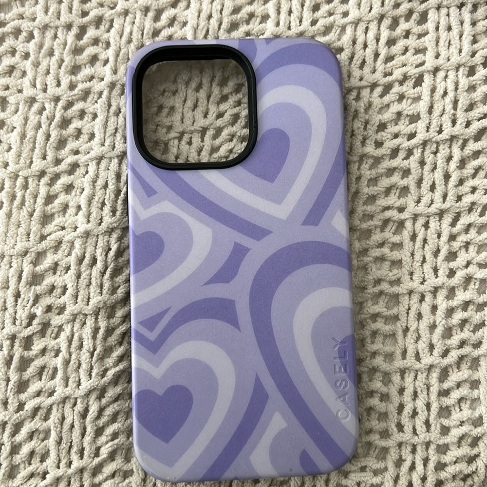 Purple Hearts iPhone 13 Pro case